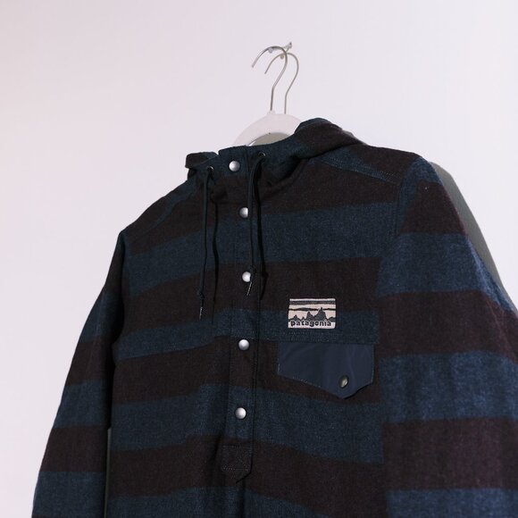 Patagonia Men’s Reclaimed Wool Pullover Hoodie – Striped, Size XS - Picture 4 of 5